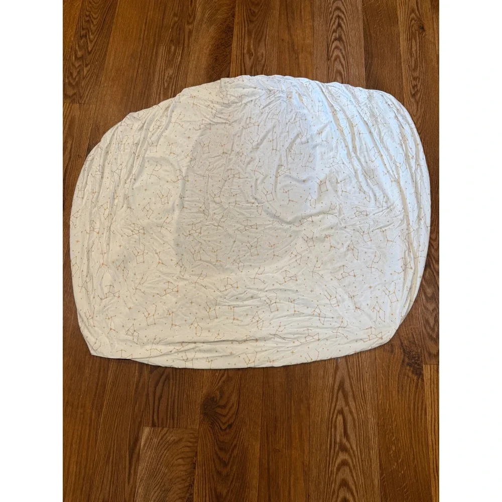 Kyte Baby Crib Sheet Kids OS White Gold Constellation Bamboo Rayon Celestial